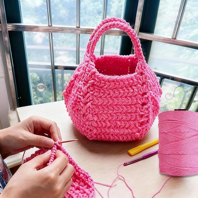 Maxee Premium Polyester Macrame Cord 3 mm × 218 yd (2 Pack),3mm 100% Polypropylene Macrame Cord,Ideal for Crochet, Wall Hangers, Bags, Rugs & DIY Crafts