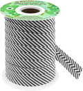 Mandala Crafts 1 Inch Single Fold Bias Tape for Sewing, Quilting, Piping, Hemming, Blanket & Quilt Binding – 40 Yards Black White Plaid Fabric Seam Binding Tape