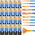 ESRICH Paint Brushes,20Packs 200Pcs Paint Brush for Acrylic Painting,Acrylic Paint Brush Set for Oil Watercolor,Body Face Rock Canvas, Small Paint Brushes for Kids Adult Drawing