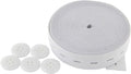 Flat Sewing Band Spool with Buttonholes, Elastic Stretchable, Ideal for DIY Waistbands and Necklines (White, 3/4 inch × 5 Yards)