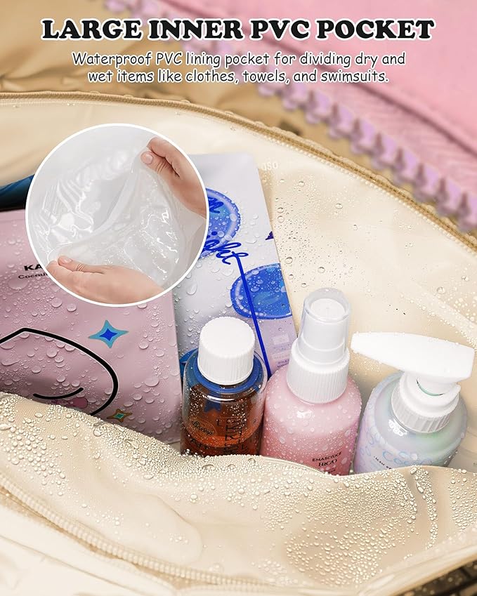 Girls Gifts 10-12-Duffle Bag for Travel, Teenage Girl Gifts-Weekender Bags for Women，Initial Overnight Bag with Wet Pocket，Lightweight Travel Bags Personalized Weekend Tote with Makeup Pouch