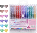 Erasable Gel Pens, 12 Colors Retractable Fine Point Erasable Pens Clicker, Assorted Color Inks, Make Mistakes Disappear for School Office Home, Drawing Writing Planner, Coloring