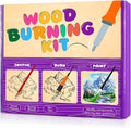 Poolfind Wood Burning Kit for Beginners – Complete Pyrography Tool Set with Adjustable Temperature Wood Burner Pen, DIY Craft Kits for Kids & Teens – Creative Art Gifts for Birthday & Christmas