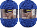 2 Skeins Fluffy Chenille Yarn for Crocheting - Baby Blanket Yarn for Knitting - Velvet Yarn for Amigurumi Crochet, Ultra Soft Yarns Total Weight 400g/14oz, Total Length 480m/524yard
