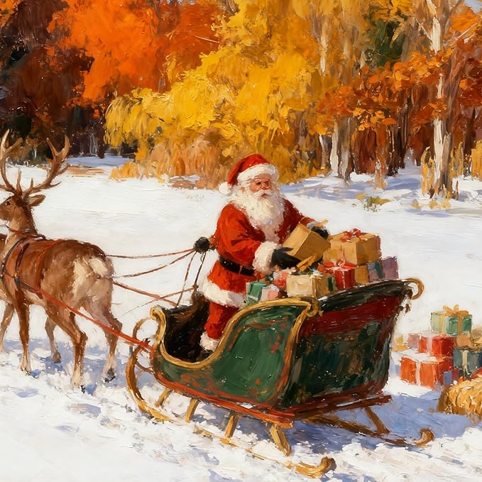 AUREUO Harvest Acrylic Paint Set - 8 Winter Color Tubes 0.71 Fl Oz / 21ml for Crafts, Holiday Decor, Gift for Painters