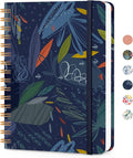 Lined Spiral Journal Notebook, A5 College Ruled Notebook for Journaling, Note-Taking, and Daily Planning, Durable Hardcover with an Elegant Design，Midnight