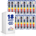 Color Swell Washable Bulk Watercolors, 18 pack, 8 Colors, Wood Brush, Classroom Bulk Pack - Bulk Watercolors