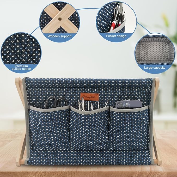 Yarn Caddy Large Size Yarn Storage Organizer for Yarn Skeins-Organizer for Crochet Hooks Knitting Needles Other Accessories