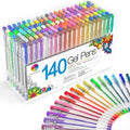 Smart Color Art 140 Colors Gel Pens Set Gel Pen for Adult Coloring Books Drawing Painting Writing