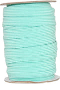 Mandala Crafts 12mm 20 Yds Roll of Turquoise Elastic Bands for Sewing - 1/2 Flat Elastics Cord - 1 2 Inch Braided Stretch Straps for Crafting