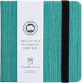 Lightwish Square Watercolor Journal,100% Cotton,300gsm/140lb,Acid-Free,24 Sheets Cold Press Watecolor Paper Sketchbook for Artists Adults Students,4.7 * 4.7 Inches
