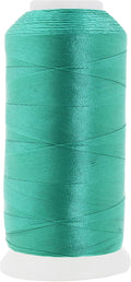 Mandala Crafts Aquamarine Heavy Duty Thread - 1500 Yds Tex 70 Bonded Polyester Threads for Sewing Drapery, Jeans, Leather, Hair, Outdoor Marine Upholstery
