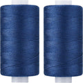 All Purpose Thread Polyester Navy Blue 400 Yards Spool 2 Pack