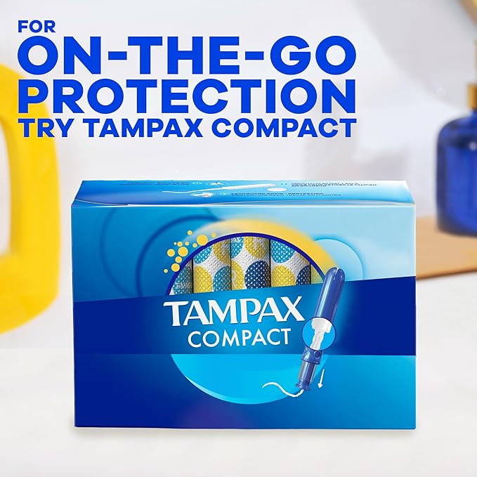Tampax Pearl Tampons for Women, with LeakGuard Braid, Regular Absorbency, Unscented, 36 Count