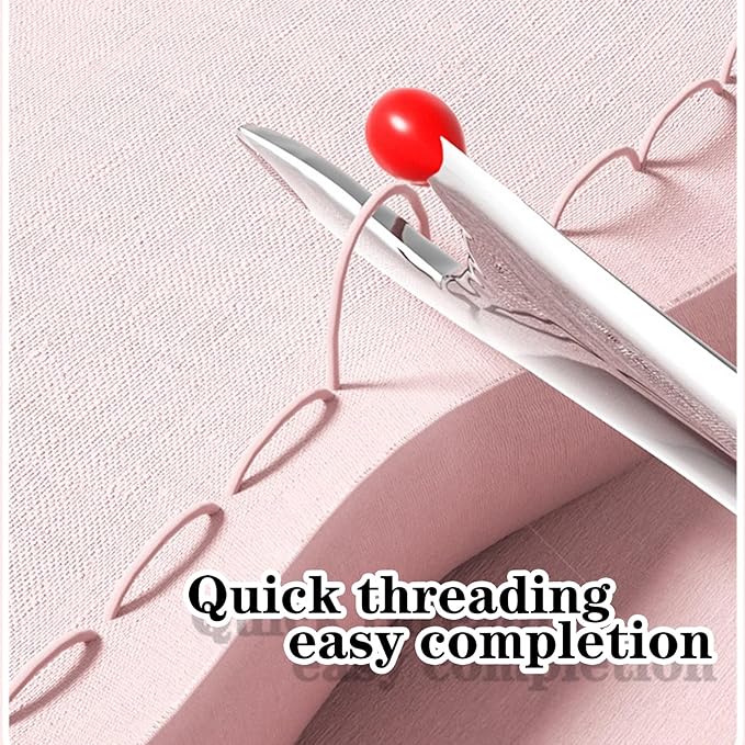 Upgraded 2 in 1 Automatic Needle Threaders Seam Ripper,Quilting Supplies Sewing Kit,Quick Sewing Machine Loop Needle Threaders (1PCS-Purple)