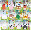 48 Sheets Make a Face Sticker Sheets for Kids, Make Your Own Animal Stickers Party Favors Goodie Bags Stuffers Crafts Activities Gifts for Kids Toddler Birthday Classroom Supplies