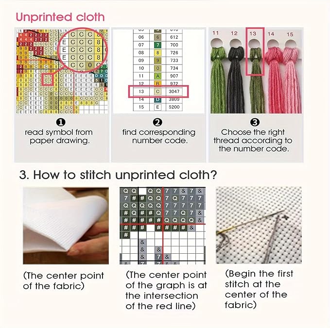 Threadhaven Counted Cross-Stitch Kit 14CT Aida Fabric with Threads, Needles & Guide | Animal Sewing Pattern Embroidery Kit for Adults | Premium DIY Craft Kit- Koi 3 14.1''×14.1''