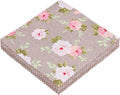 Hanjunzhao 42 5-inch Fabric Squares - Charm Packs for Quilting 5 inch - 5" Charm Quilt Squares - 5x5 Fabric Squares for Quilting, Sewing, Patchwork, and DIY Crafts, Light Coffee