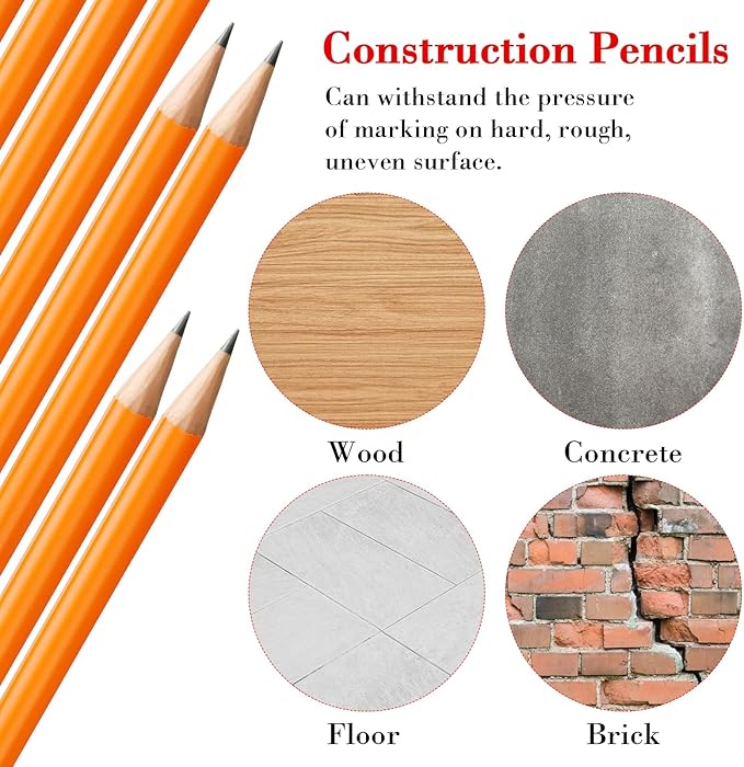 Fainne 102 Pcs Bulk Thick Jumbo Graphite Pencils Set 96 Fat Giant Large Pencils and 6 Sharpeners Enhanced Grip for Art Drafting Writing Drawing Office and Home Use(Orange, Gold,Round)