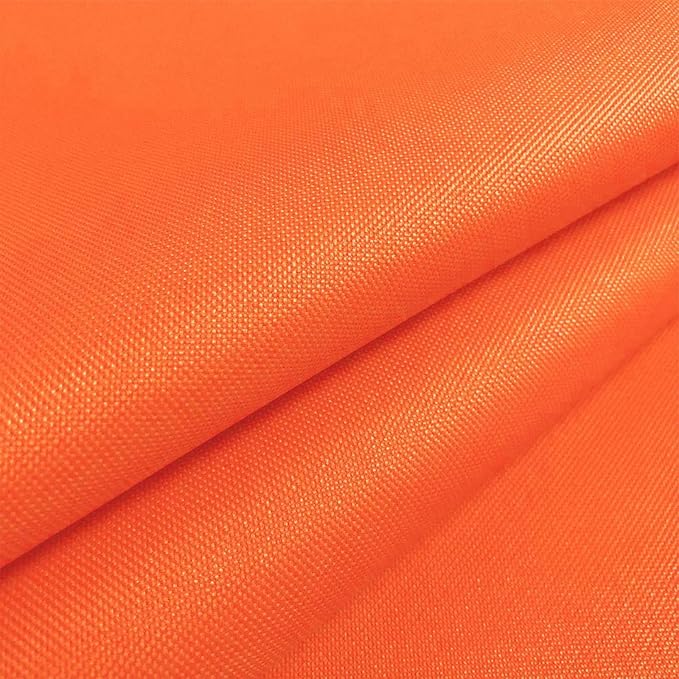 Waterproof Canvas Fabric by The Yard 600D Upholstery Cordura Fabric 58" Wide for Chairs Indoor Outdoor Water Resistant Canvas Polyester Material Sewing DIY Cloth, 5 Yards Orange