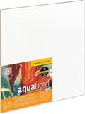Ampersand Art Supply Watercolor Painting Panel: Museum Series Aquabord, 1/8 Inch Flat Profile, 12" x 12"