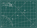 Elan Cutting Mat A4 Green, Self Healing Cutting Mat 9x12 Inch, 5-Ply Craft Board Green, Hobby Board for Crafts 9x12 Inch