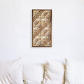 Hinoki Woodworks Kumiko DIY Kit Kakuasa-no-ha Pattern. Ready to Assemble Project with 154 Wood Pieces | Japanese Woodworking craftmanship | Wall Art Display | Gifts for dad & Husband