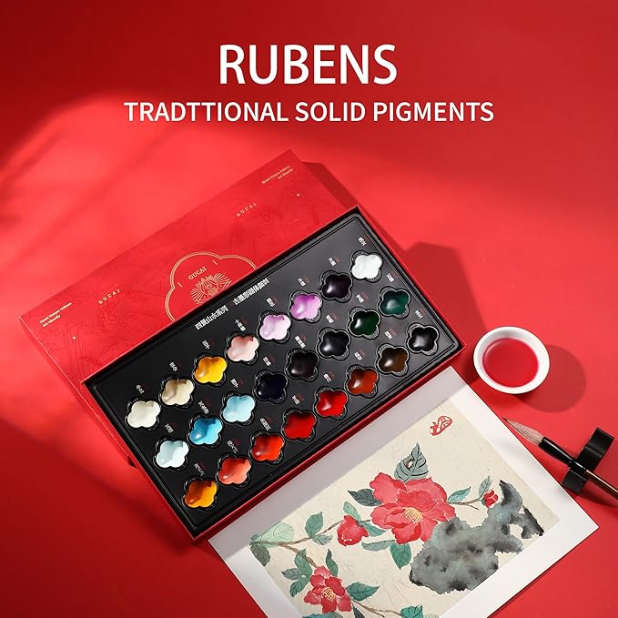 rubens Watercolor Paint Set 24 Colors,Professional Art Supplies,Water Colors Paint Adult Set，Artistro,Beginner