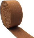 Dortrue 2 Inch 5 Yards Brown Sewing Elastic Band Heavy Stretch High Elasticity Elastic Spool for Sewing Pants Waistband, Straps, Craft DIY Projects