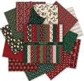 Christmas Scrapbook Paper 12 x 12 - 24 Sheets Double Sided Printing Christmas Pattern Paper Set, Decorative Paper for Card Making Scrapbook Decoration