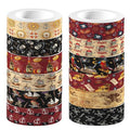 12 Pcs Pirate Washi Tape Pirate Masking Tape Decorations Vintage Nautical Decorative Paper Sticker for Journals, Planners, DIY Craft Gift Wrapping Handbook Stickers