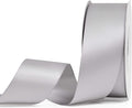 YAMA Silver Double Faced Satin Ribbon, 1-1/2 Inch 25 Yards, for Crafts Bows Flower Bouquet Wedding Home Decor Gift Wrapping