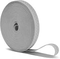 Mandala Crafts 0.5 Inch Elastic Silicone Gripper Tape for Clothing - 10 Yds Dotted Non Slip Elastic Band for Sewing - Gray Silicone Flat Fabric Stretchy Ribbon Straps