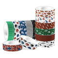 Football Washi Tape 12 Rolls Sport Rugby Washi Tape Masking Decorative Sport Washis Tape for DIY Craft Scrapbook Journaling Party Favor Supplies