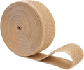 Mandala Crafts 1.5 Inch Elastic Silicone Gripper Tape for Clothing - 10 Yds Dotted Non Slip Elastic Band for Sewing - Tan Silicone Flat Fabric Stretchy Ribbon Straps