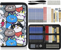 53 PCS Drawing Kit Sketching Pencil Set, Sketch Pencils Art Supplies with Graphite, Charcoal, Blending Tools, Drawing Pencils for Artists Adults Beginner Family Friends
