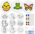 Zariocy Magic Foam Texture Painting Kit - Including 24 Pcs Foam Texture Paper, 2 Dropper, 3 Brushes & 12 Color Cards, 3D Magic Puffy Paint Kit, DIY Crafts | Art for Craft Lovers (Animal)