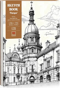 Tlenpo 9 x 12 Inch Glue Bound Sketchbook, 50 Sheets (73 lb/120gsm) Acid Free Artist Drawing Book Paper, Art Supplies for Adults Kids, Craft Activities, Sketch Paper for Drawing Coloring Sketching