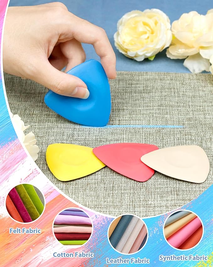 FIVEIZERO 4Pcs Tailors Chalk, Triangle Sewing Chalk for Fabric, Fabric Markers for Quilting, Tailoring and DIY Crafts