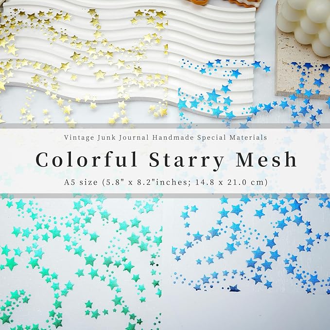 A5 Size Colorful Textured Fabric Art Paper And Textured Fabric Mesh. 10PCS For Handicraft Production, Junk Journaling Supplies, Card Making, Collage Art Decoration.