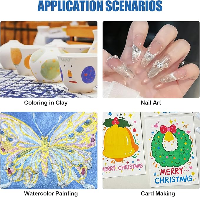 Mini Forestry Shifting Watercolor Painting Set - 40 Color Shifting Watercolor Paints, Shimmer Metallic & Glitter Watercolor Paints, Matisse & DunHuang Style