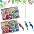2pc Forestry Shifting Watercolor Set - Shimmer Metallic and Color Shifting Paint - Complete Colorful Kit for Art