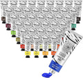 Paul Rubens Oil Paint, 40 Colors*50ml LargeTubes, Professional Oil Based Paint with High Saturation, Creamy Texture, and Consistency,Art Supplies for Artists, Students, Beginners