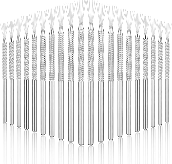 Umigy 20 Pcs Clay Needle Tool Pottery Feather Wire Texture Tool Clay Modeling Tools for Ceramic Pottery Sculpting Texturing Modeling Detail Tools 5.12 Inch