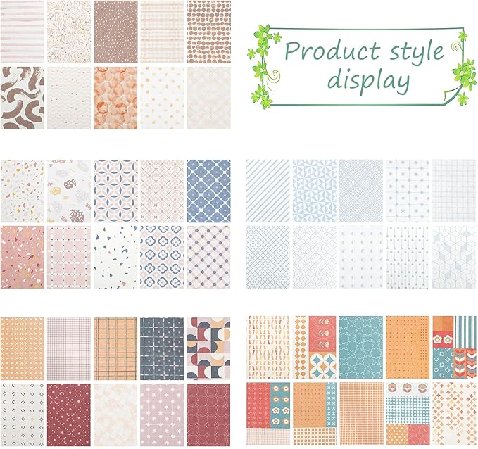 500 Sheets Vintage DIY Scrapbook Paper Supplies Aesthetic Paper Supplies Decorative Paper Material for DIY Scrapbooks Journal Photo Album Crafts (Classic Style,3.35 x 2.17 Inches)