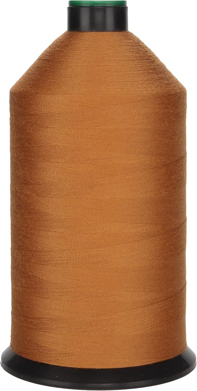 Polyester Corespun Denim Thread Tkt50 Tex60 J30, 8700yds, Suitable Light-Weight Denim Clothing and Home Decor,Mattresses,Curtains(Caramel)