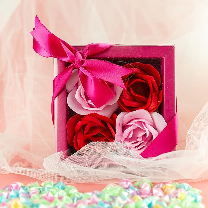 LIUYAXI Hot Pink Double Faced Satin Ribbon, 1/8" X Continuous 100 Yards, Thin Ribbons Perfect for Gift Wrapping Wedding Invitation Card Hair Bows Tag Floral Arrangement DIY Craft