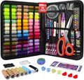 HYHJMISTY Sewing Kit for Adults, 50 Color Sewing Thread Kit, 295PCS Sewing Accessories with Ergonomic Scissors, Portable Professional Mending Essentials for Travel, Home, Beginners