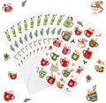300 Pcs Hot Cocoa Winter Stickers Christmas Rustic Mini Winter Stickers Party Favors Aesthetic Waterproof Vinyl Decals Pack for Water Bottles Scrapbooking Laptop Luggage Phone Skateboard