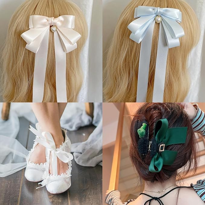 Double Face White Satin Ribbon 7/8 inch X 25 Yards Polyester White Ribbon for Gift Wrapping Very Suitable for Weddings Party Hair Bow Invitation Decorations